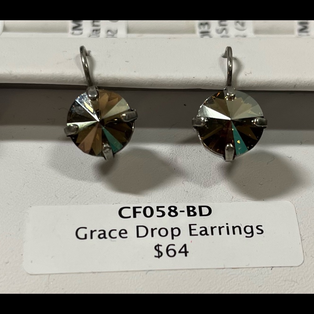 Sabika Swarovski Grace Drop Earrings